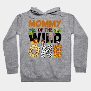 Mommy Of The Birthday Wild One Safari Mom And Dad Boy Family Hoodie